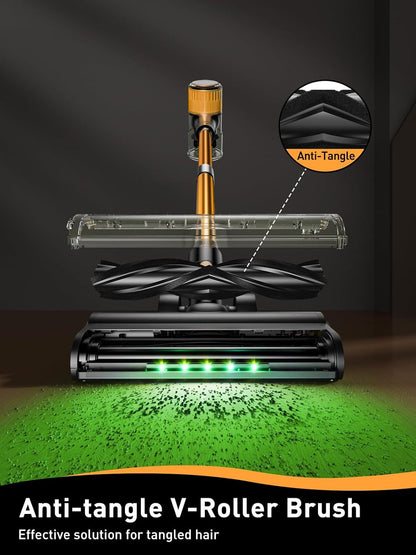 Homeika Cordless Vacuum Cleaner, 28Kpa Powerful Suction, 380W Powerful Brushless Motor, 8-in-1 Lightweight Handheld Vacuum Cleaner, 50-Minute Runtime, Removable Battery, For Pet Hair and Carpets