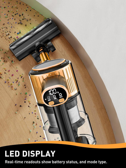 Homeika Cordless Vacuum Cleaner, 28Kpa Powerful Suction, 380W Powerful Brushless Motor, 8-in-1 Lightweight Handheld Vacuum Cleaner, 50-Minute Runtime, Removable Battery, For Pet Hair and Carpets
