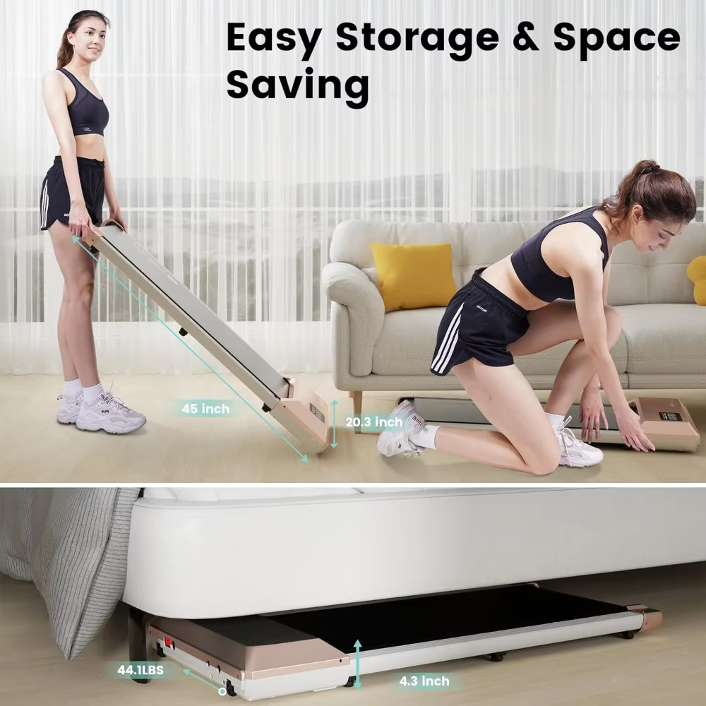 Under-Desk Treadmill with Remote Control