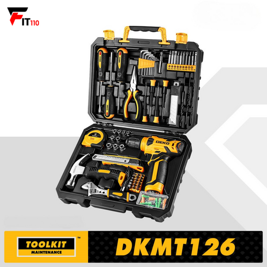 128-Pieces Power Tool Combo Kit with 8V Cordless Drill
